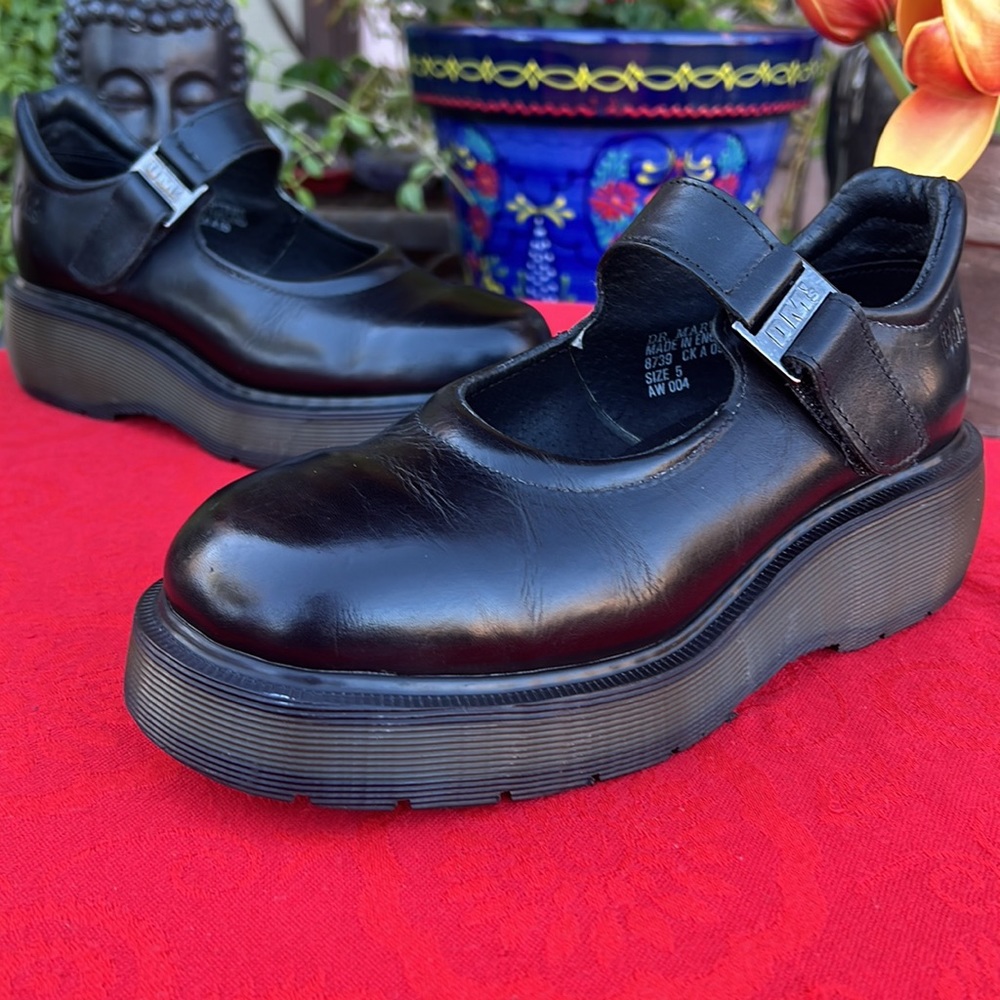 🏴 Dr. Martens MIE Vintage 90’s Chunky Platform Mary Janes UK 5 - Picture 4 of 17